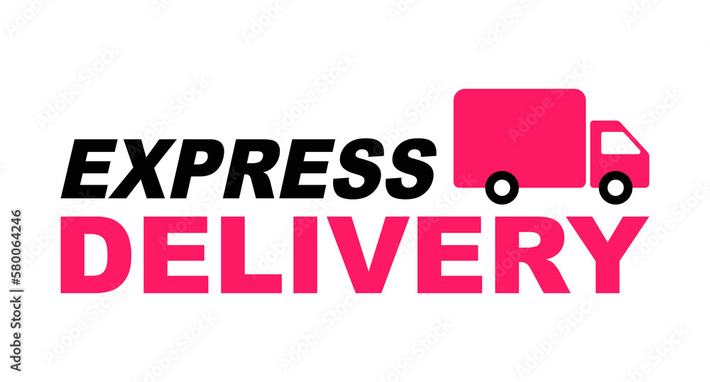 Express delivery label sign for banner promotion vector illustration Express delivery label sign for banner promotion vector illustration