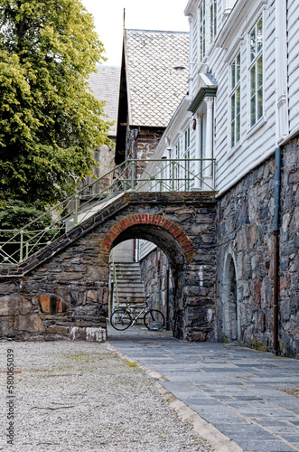Street in old center of Stavanger - Norway