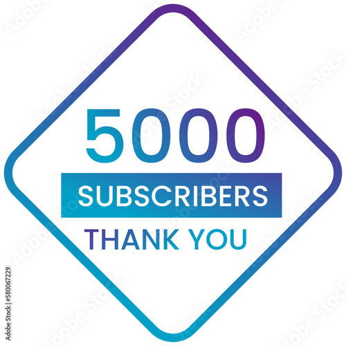Banner thank you 5000 subscribers