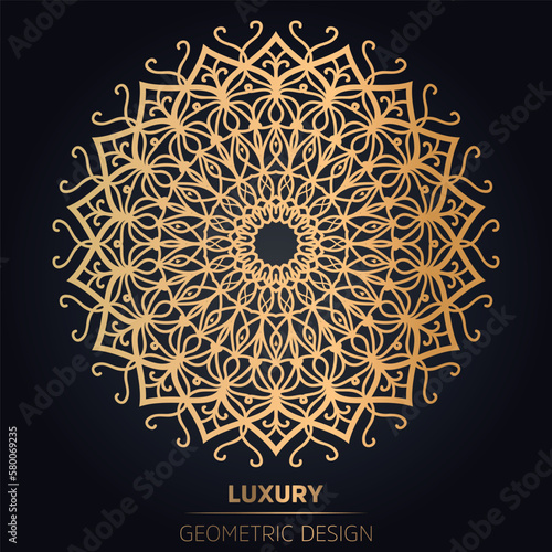 vector lineal mandala background