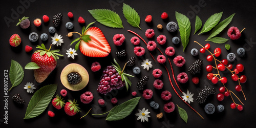 A variety of fresh fruits arranged on a bright background, perfect for healthy eating and lifestyle projects