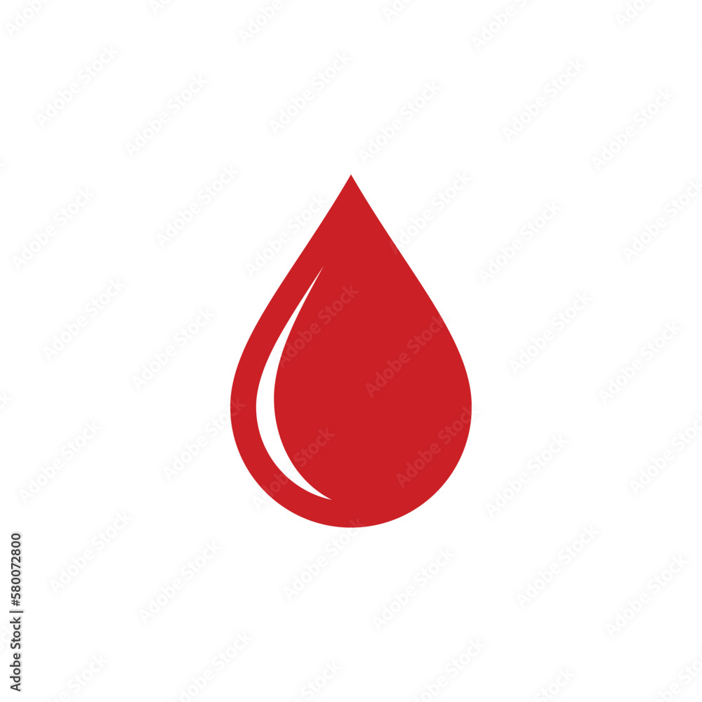Drop Blood Icon Vector Template Drop Blood Icon Vector Template