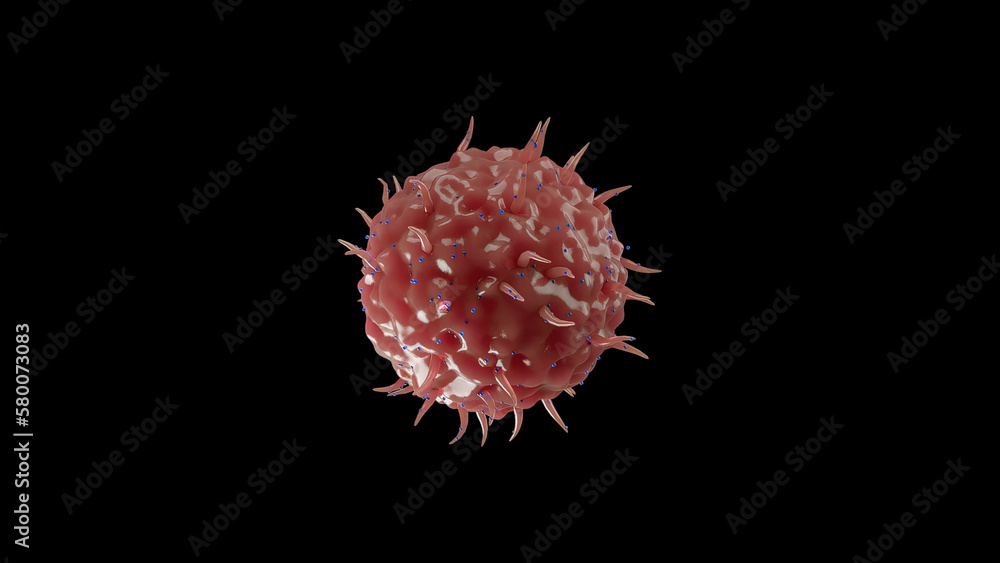 Organic shape cell 3d render Organic shape cell 3d render