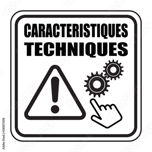 Logo caractéristiques techniques.