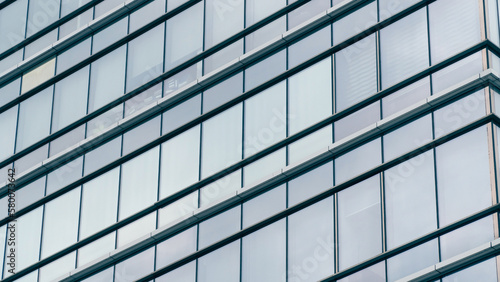 Wallpaper Mural Skyscraper glass facade. Office exterior. Details of complex high rise building. Financial district. Glass facade building Tech industry Torontodigital.ca