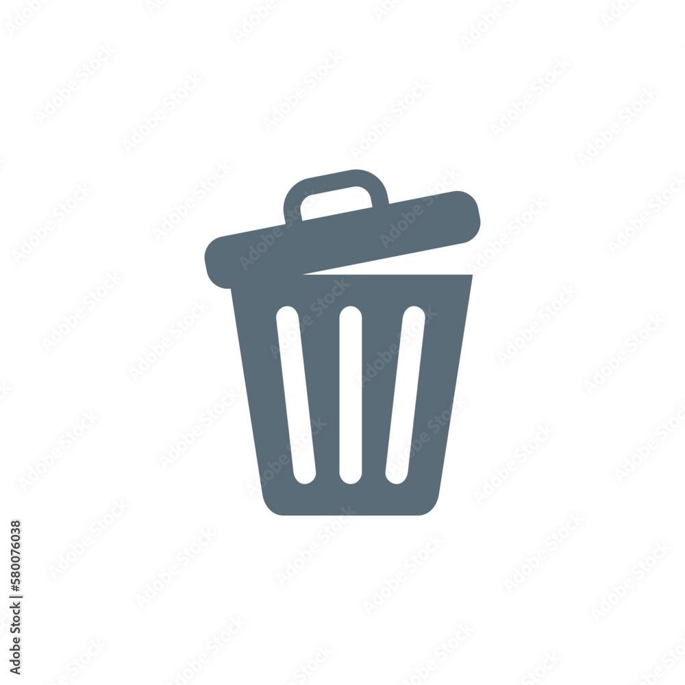 Trash Bin Icon Vector Template Trash Bin Icon Vector Template