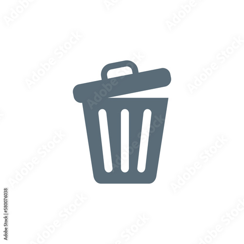 Trash Bin Icon Vector Template