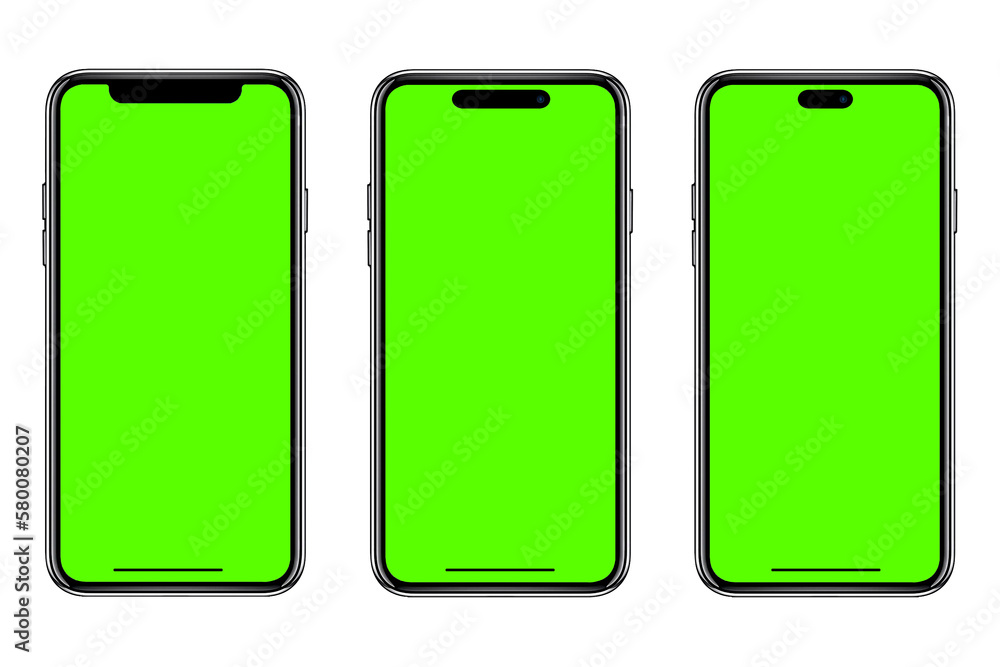 Smartphone frameless mockup. Studio shot of green screen smartphone with blank screen for Infographic Global Business web site design app, Content for technology, iphone 14, Clipping Path. Smartphone frameless mockup. Studio shot of green screen smartphone with blank screen for Infographic Global Business web site design app, Content for technology, iphone 14, Clipping Path.