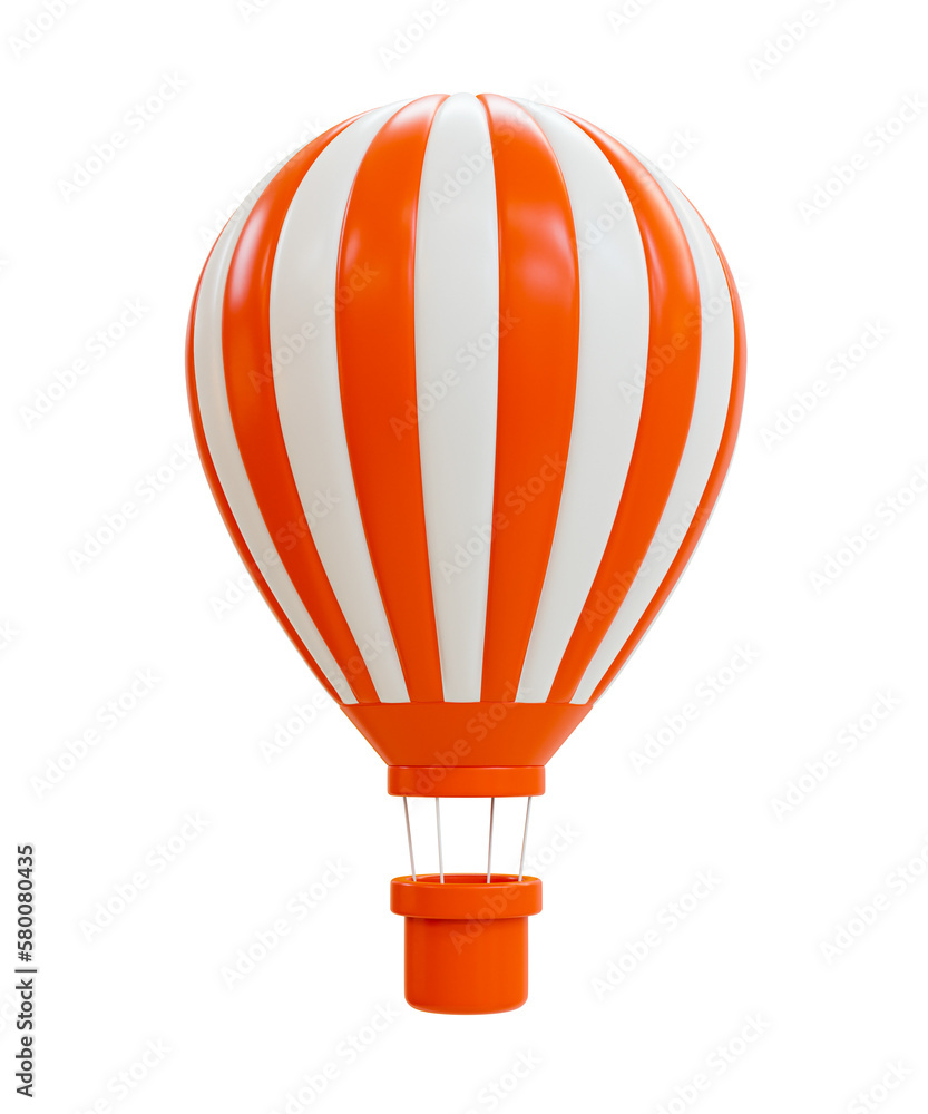 3d minimal vacation time. Red hot air balloons floating. 3d illustration. 3d minimal vacation time. Red hot air balloons floating. 3d illustration.