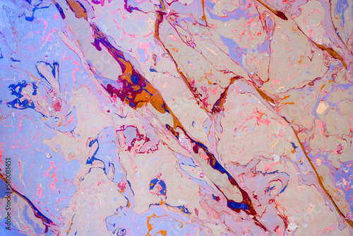 multi-colored texture of the processed stone (marble)