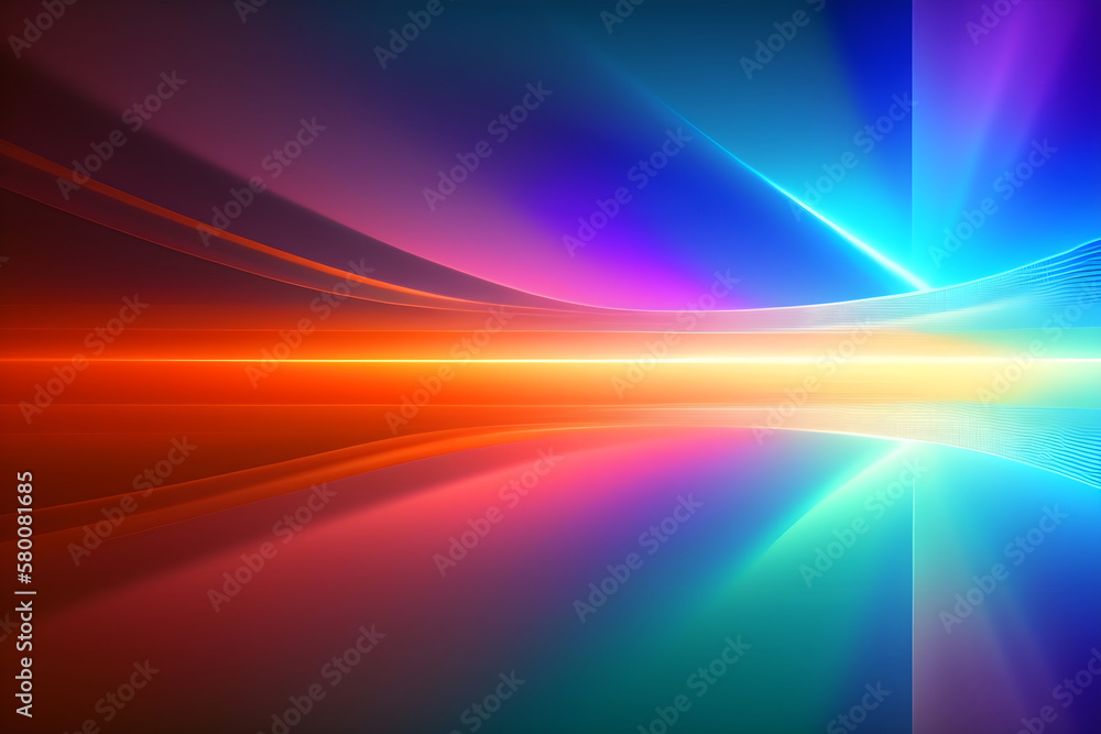 Fototapeta premium Abstract colorful background with rays