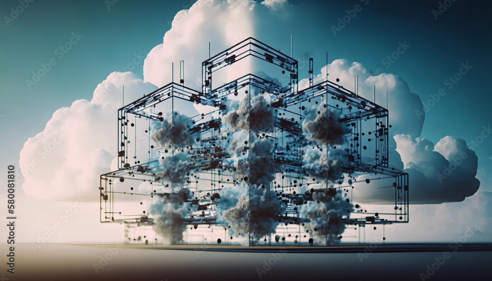Beauty and intricacy of cloud architecture. The platform and its ...