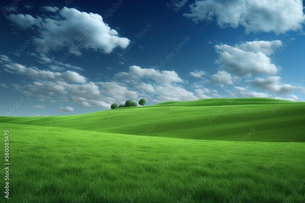 Fototapeta premium Beautiful spring background scenery, generative ai