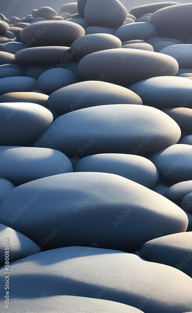 Obraz premium black and white stones
