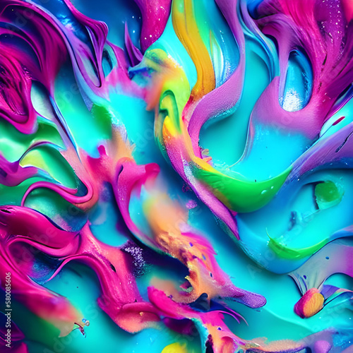 rainbow multicolored background. Generative AI