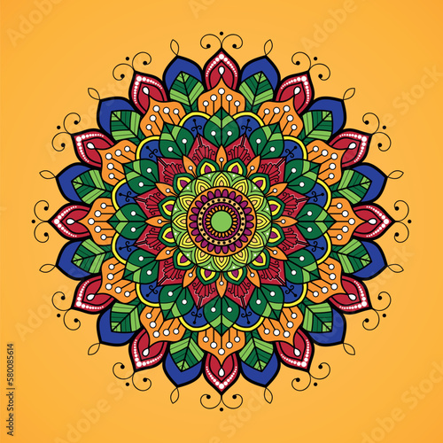 Luxury mandala background with premium vector