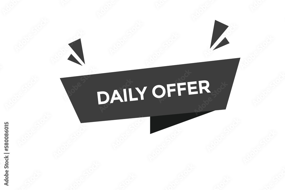 daily offer button vectors.sign label speech bubble daily offer
