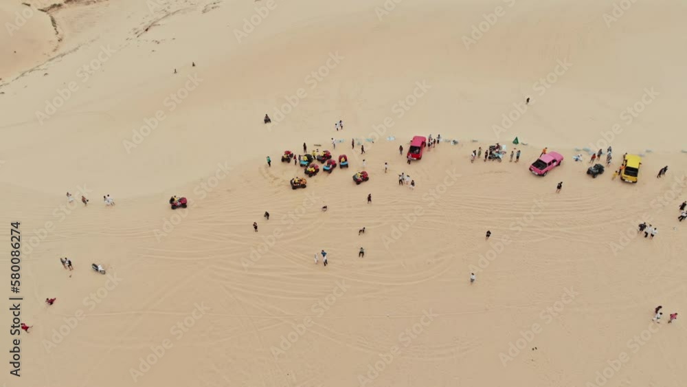 Mui Ne is famous for its enormous red and white sand dunes Mui Ne is famous for its enormous red and white sand dunes