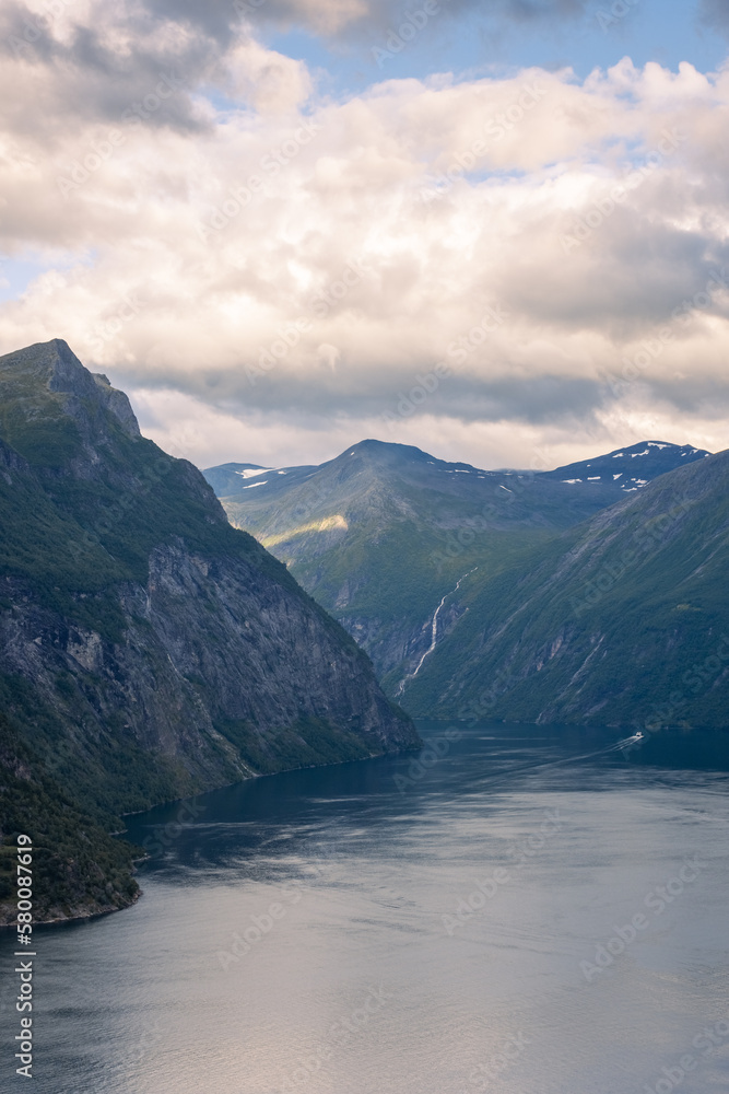 Landscape view of the Geirangerfjord, Norway