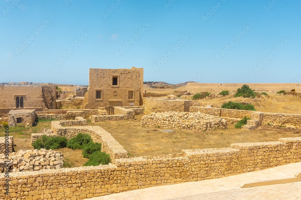 Citadel of Victoria  in Gozo island, Malta