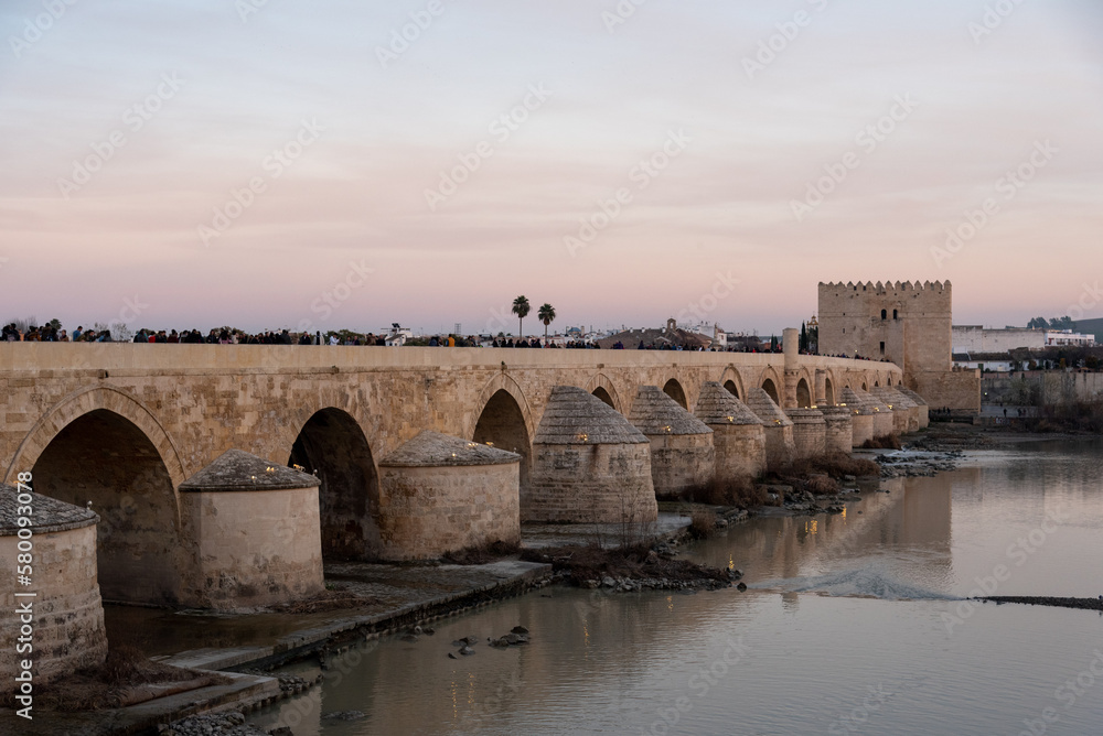 Roman Bridge in Cordoba, Andalusia, Spain