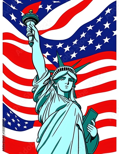 illustration about usa created by ai © saltacekias