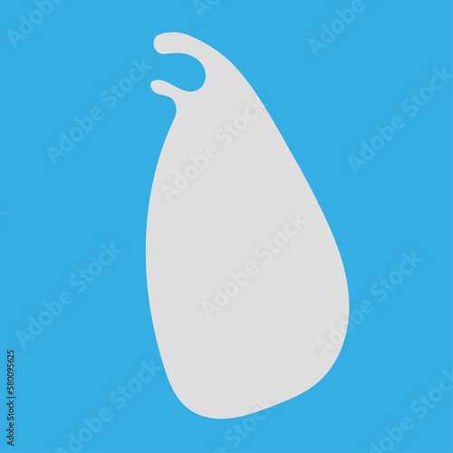 White Sri Lanka country minimal map isolated on blue background. Simple geographic territory template concept. Vector illustration easy to edit and customize. EPS10