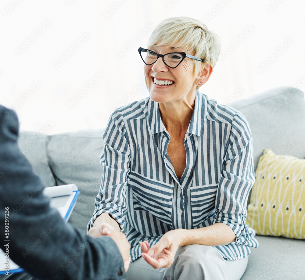 handshake senior couple investment business finance hand agent meeting agreement planning home handshake senior couple investment business finance hand agent meeting agreement planning home