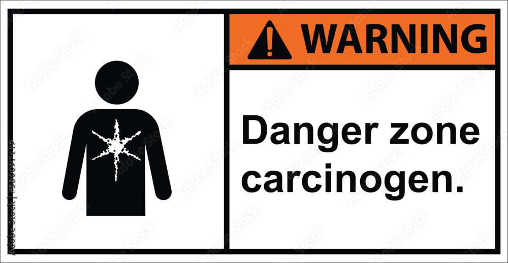 Beware of carcinogens Please. be careful of chemical hazards.,sign warning. Beware of carcinogens Please. be careful of chemical hazards.,sign warning.