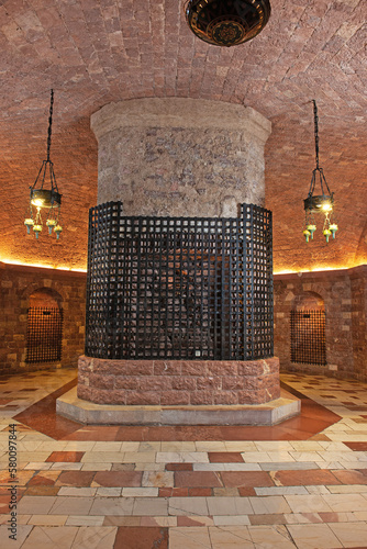 Wallpaper Mural Crypt with the tomb of Saint Francis in the Basilica "San Francesco", Assisi, Italy Torontodigital.ca