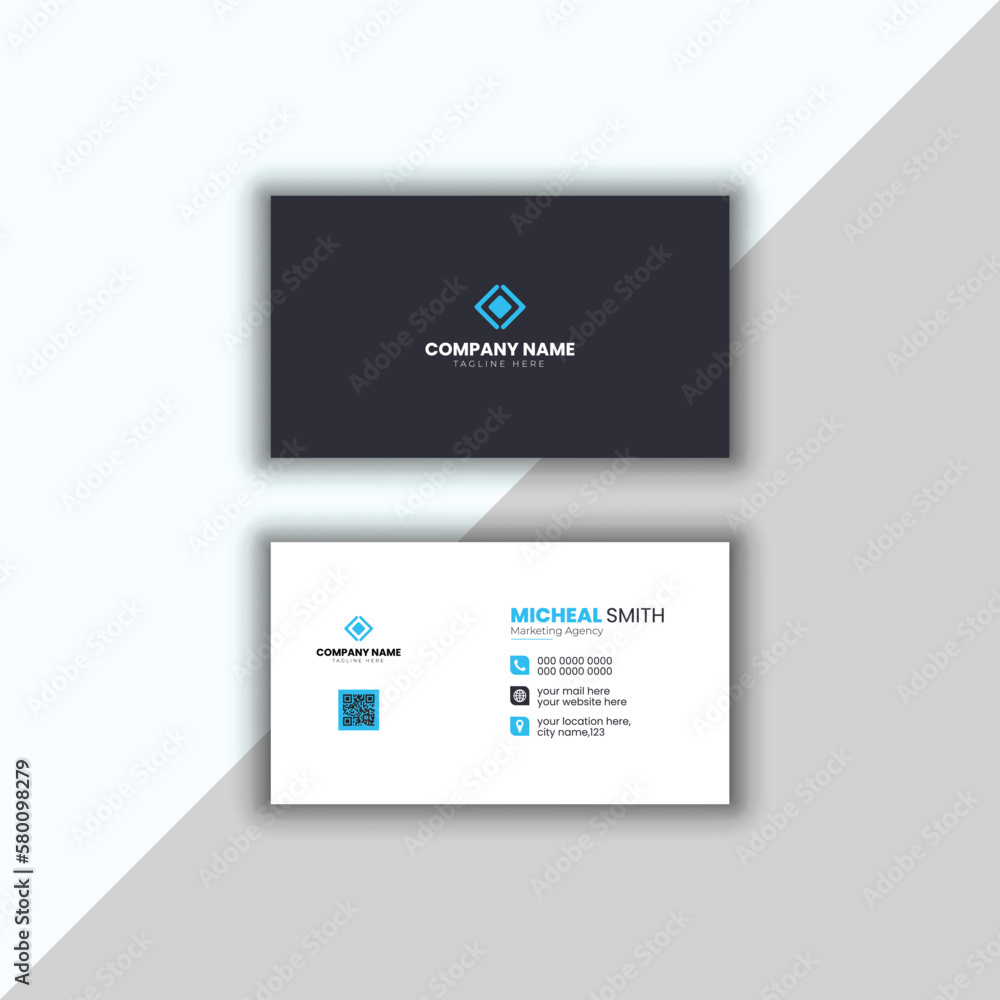 Creative and modern business card,Vector template Creative and modern business card,Vector template