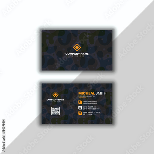 Creative and modern business card,Vector template