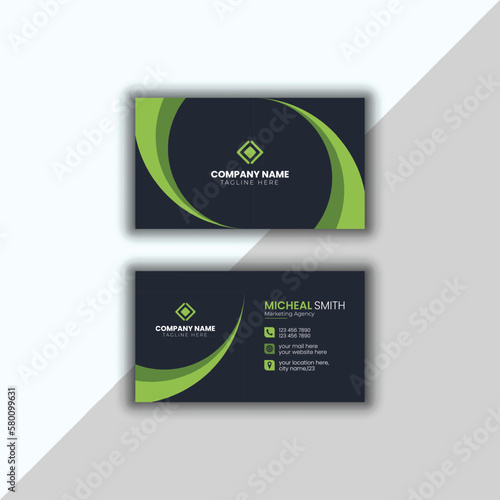 Creative and modern business card,Vector template