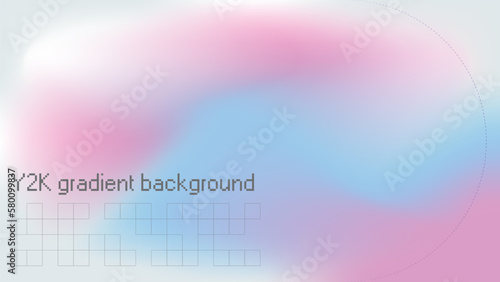 Y2k aura gradient pink holographic background. Pink iridescent pastel aurora pattern backdrop. Colorful groovy smooth ombre wallpaper illustration with grid shape and aesthetic text