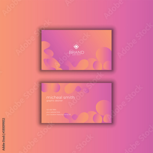 Creative and modern business card,Vector template