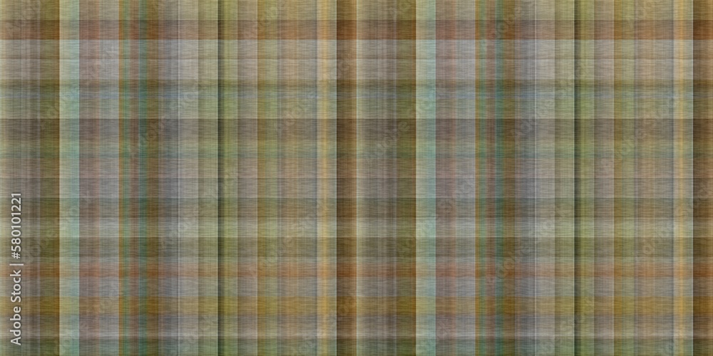 Tartan seamless border. Traditional gingham texture for natural trendy trim. 