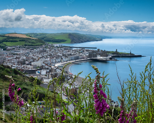 Fototapeta Naklejka Na Ścianę i Meble -  View of the City of Aberystwyth, Wales