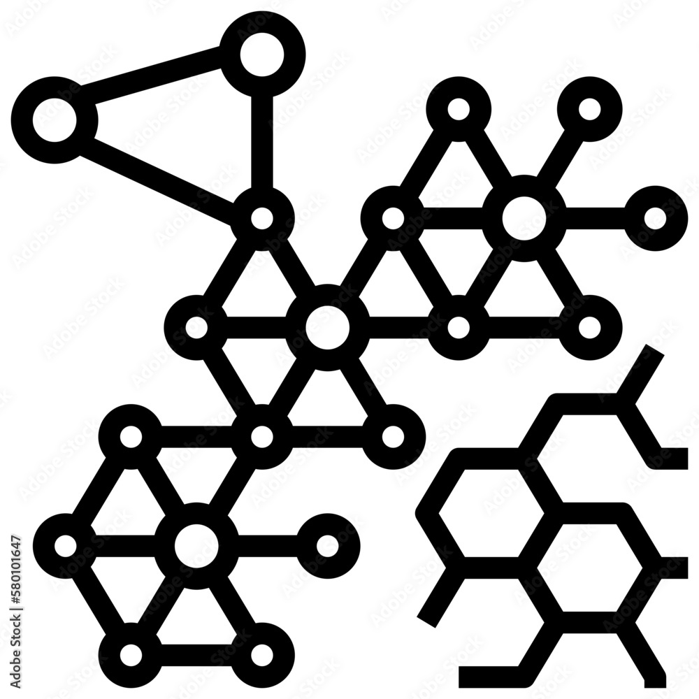 Molecular line icon,linear,outline,graphic,illustration Molecular line icon,linear,outline,graphic,illustration