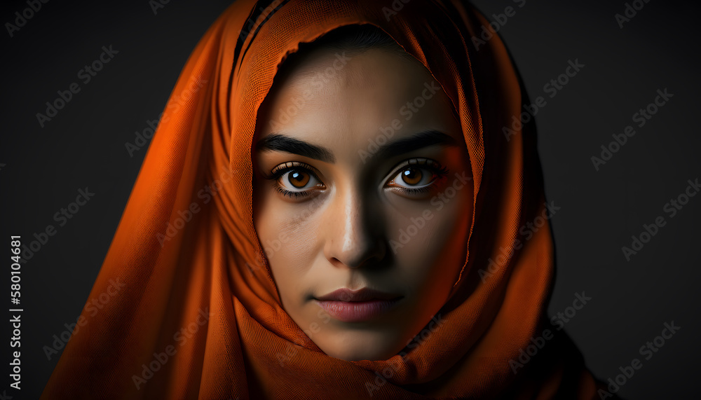portrait of beautiful woman with burqa in Ramadan portrait of beautiful woman with burqa in Ramadan