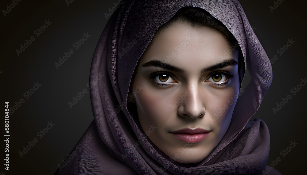 portrait of beautiful woman with burqa in Ramadan portrait of beautiful woman with burqa in Ramadan