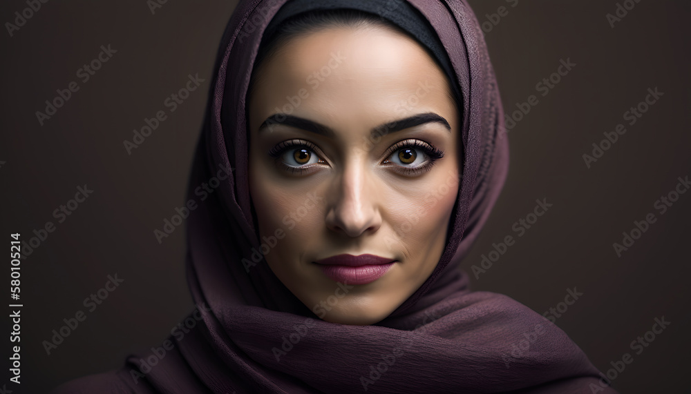 portrait of beautiful woman with burqa in Ramadan portrait of beautiful woman with burqa in Ramadan