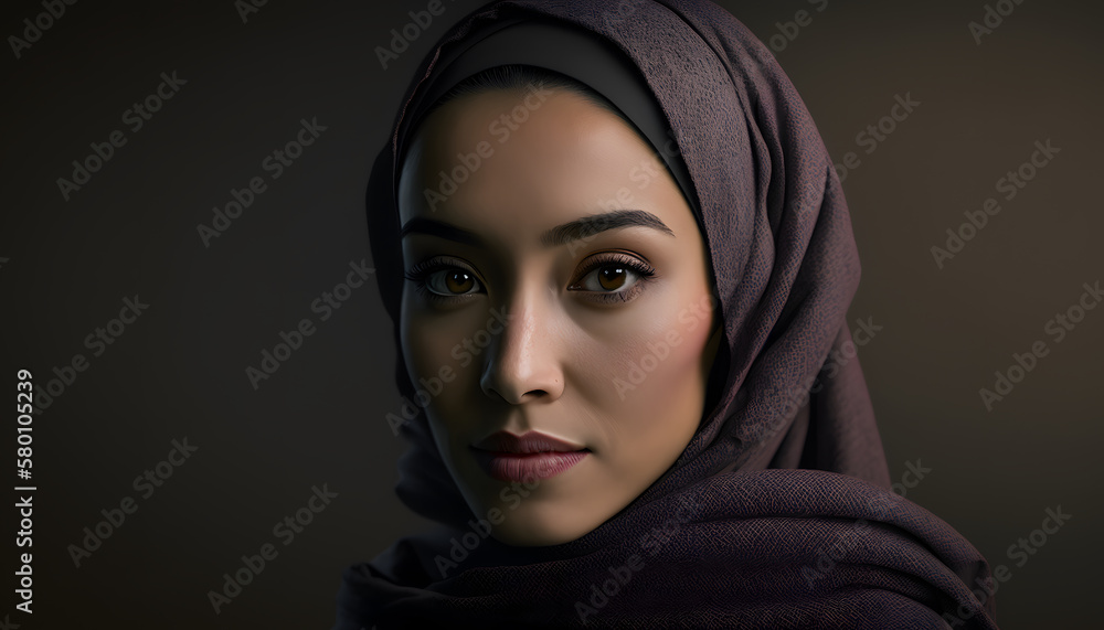 portrait of beautiful woman with burqa in Ramadan portrait of beautiful woman with burqa in Ramadan