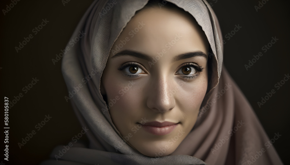 portrait of beautiful woman with burqa in Ramadan portrait of beautiful woman with burqa in Ramadan
