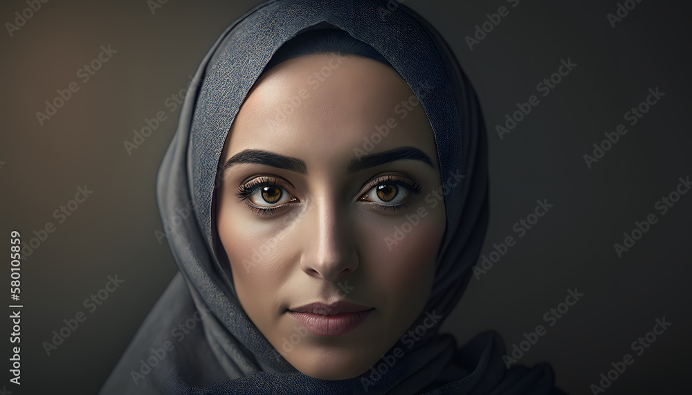 portrait of beautiful woman with burqa in Ramadan portrait of beautiful woman with burqa in Ramadan