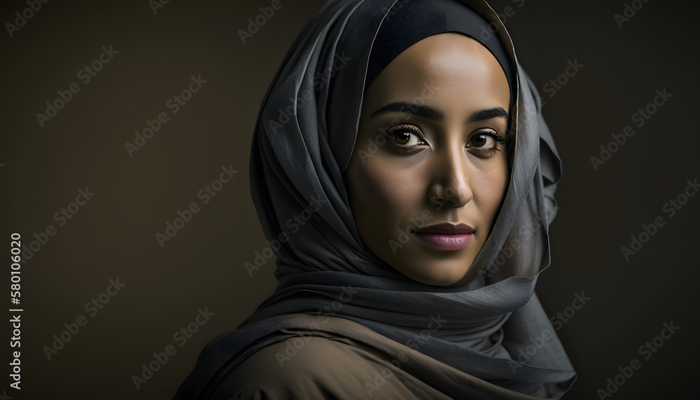 portrait of beautiful woman with burqa in Ramadan portrait of beautiful woman with burqa in Ramadan
