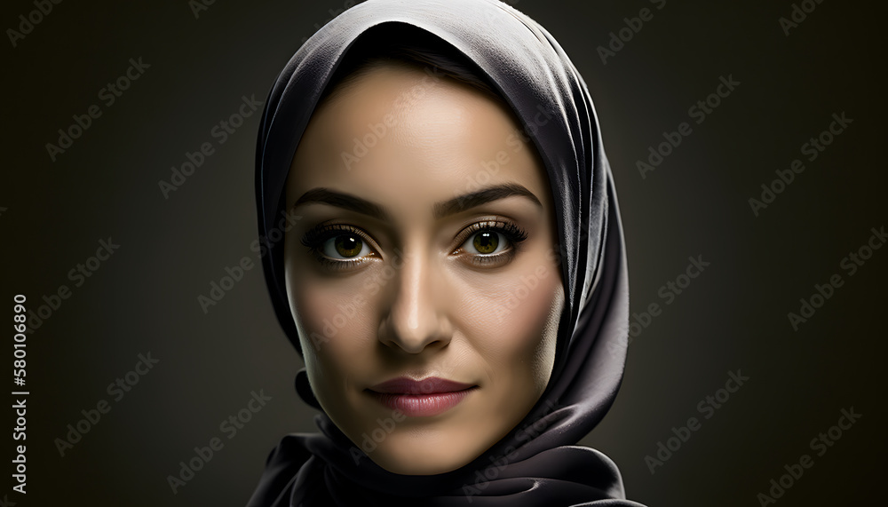 portrait of beautiful woman with burqa in Ramadan portrait of beautiful woman with burqa in Ramadan