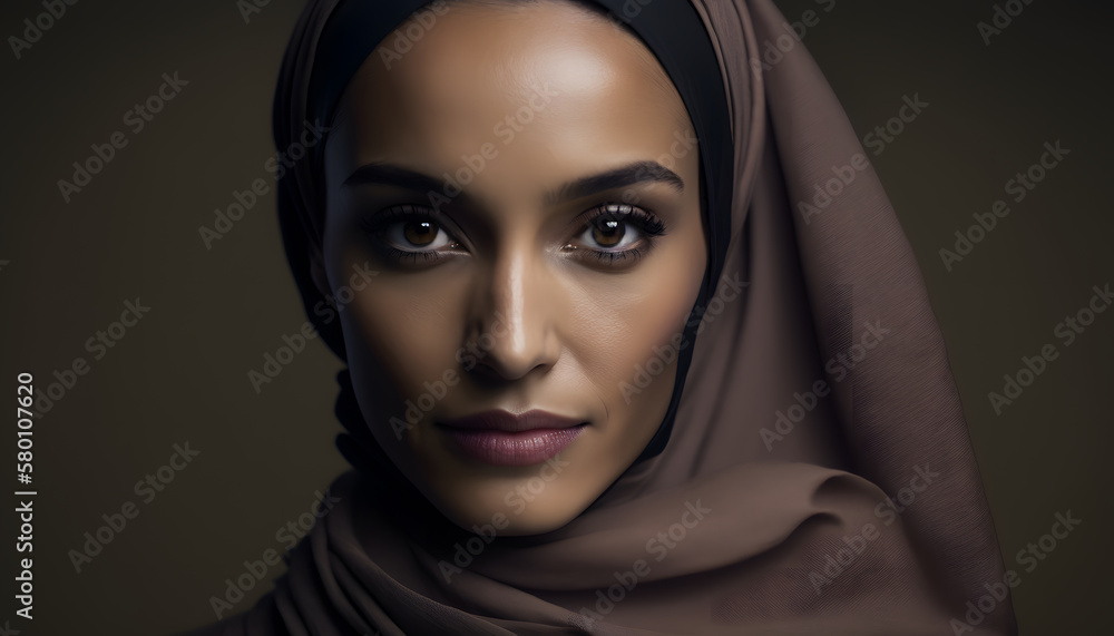 portrait of beautiful woman with burqa in Ramadan portrait of beautiful woman with burqa in Ramadan