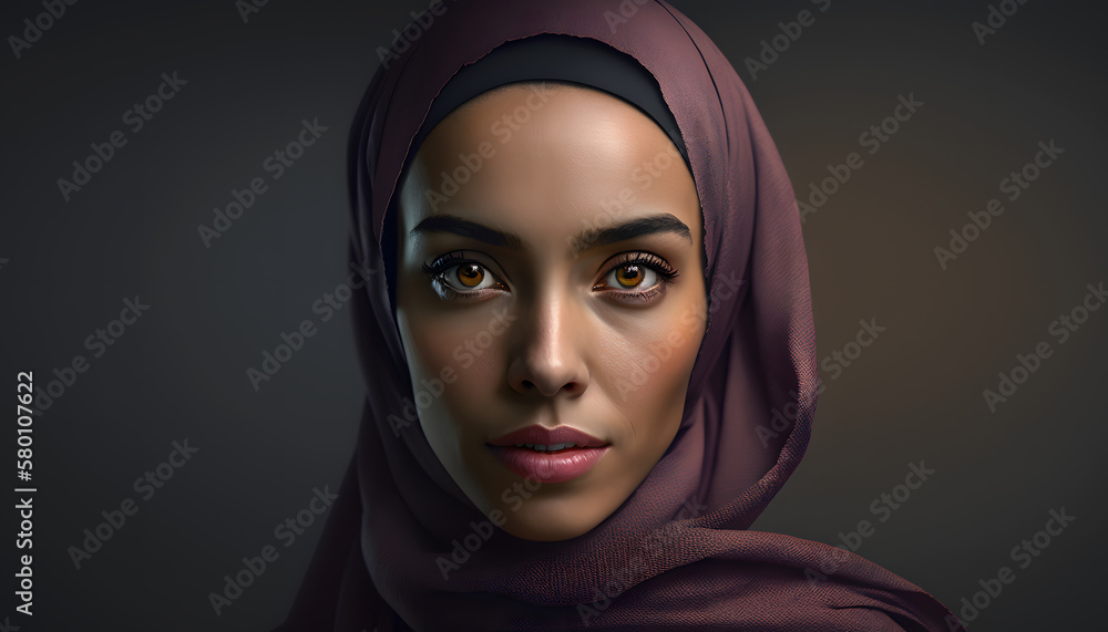 portrait of beautiful woman with burqa in Ramadan portrait of beautiful woman with burqa in Ramadan