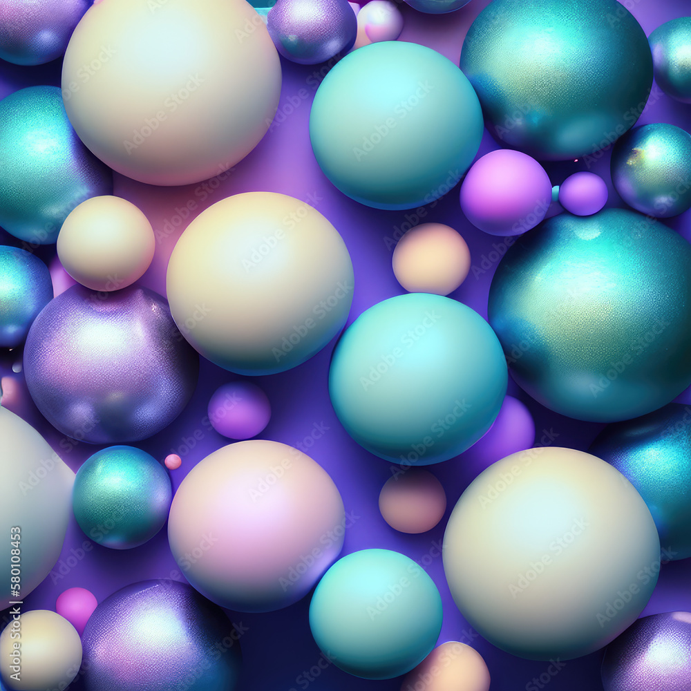 Abstract 3d sphere shapes background. Ai generated art. Abstract 3d sphere shapes background. Ai generated art.