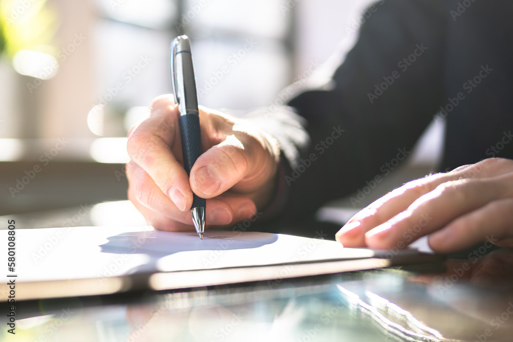 Signing Business Contract Document Or Agreement Signing Business Contract Document Or Agreement